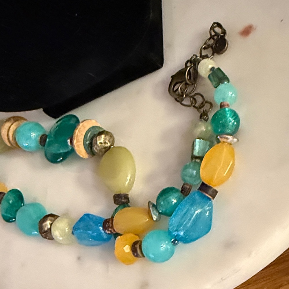 Ruby Rd. Turquoise and Amber Beaded Necklace - Picture 10 of 17